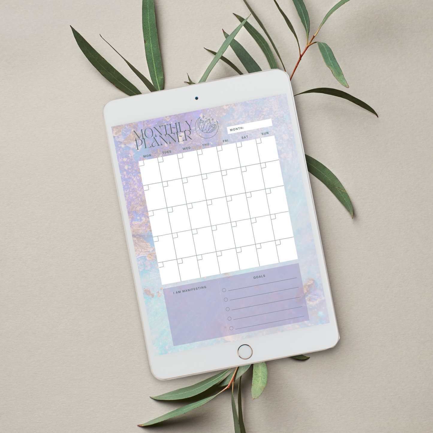 Daily Weekly Monthly Planner Set - Opal