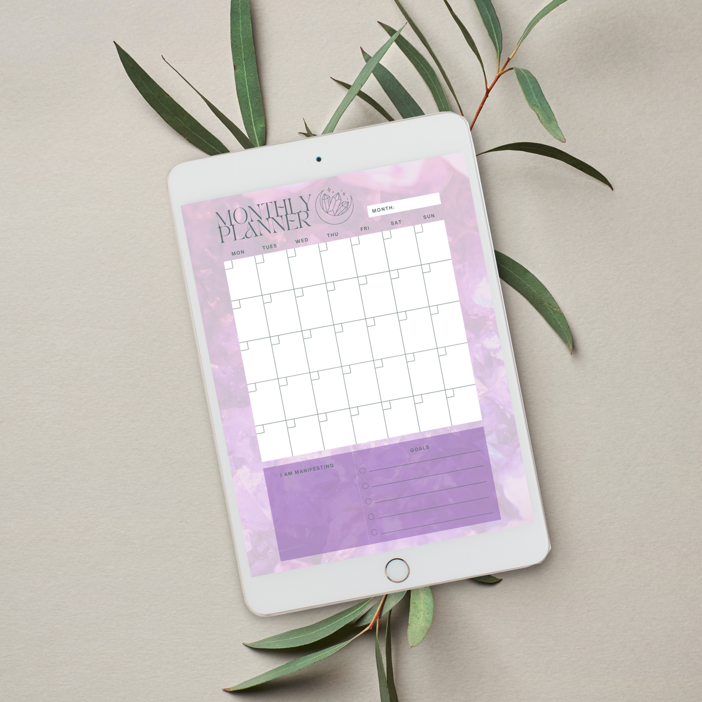 Daily Weekly Monthly Planner Set - Amethyst