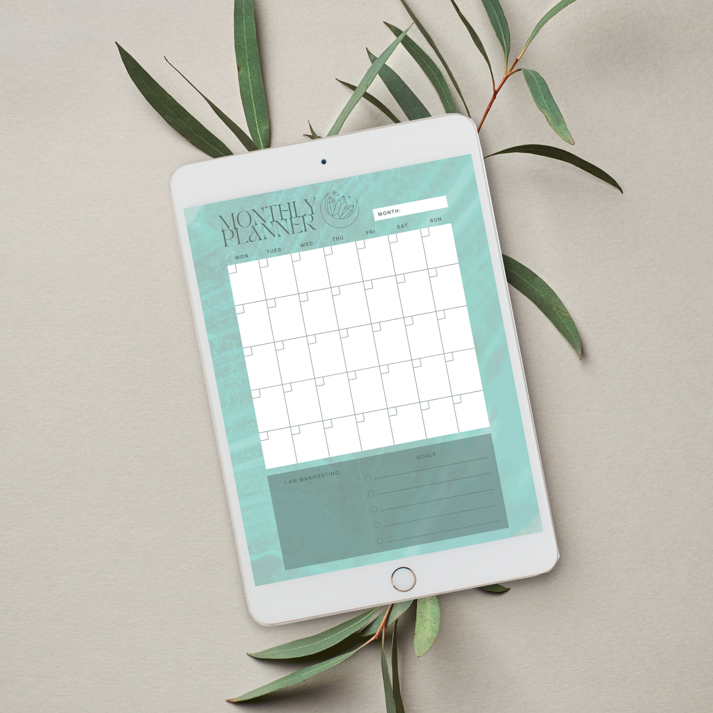 Daily Weekly Monthly Planner Set - Malachite